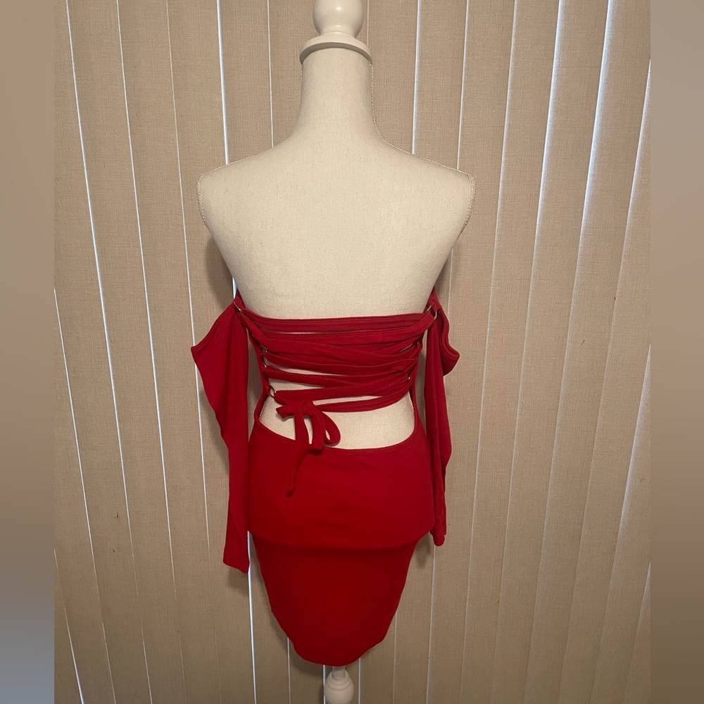 Glamaker Red Dress Size M - Picture 5 of 5